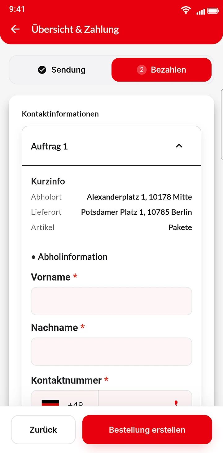 Packlast App – Prüfen & buchen