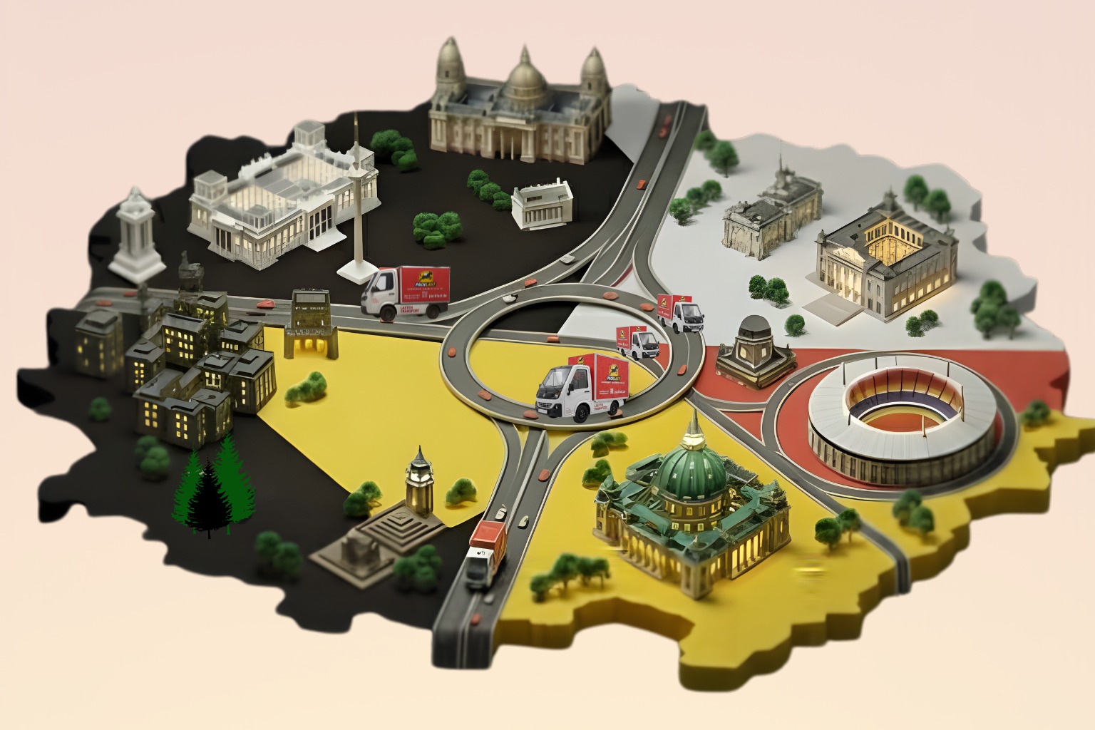 Liefergebiet von Packlast – Berliner Stadtgebiet